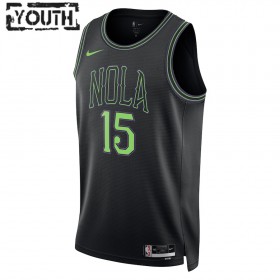 Barn New Orleans Pelicans Tröja Jose Alvarado Nike 2023-24 City Edition Blå Swingman